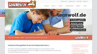 
                            9. Übungen Mathe Klasse 2 kostenlos zum Download - lernwolf.de