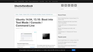 
                            9. Ubuntu 14.04, 13.10: Boot into Text Mode / Console / Command ...