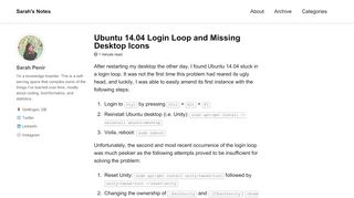 
                            7. Ubuntu 14.04 Login Loop and Missing Desktop Icons - Sarah's Notes