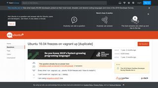 
                            9. Ubuntu 16.04 freezes on vagrant up - Ask Ubuntu