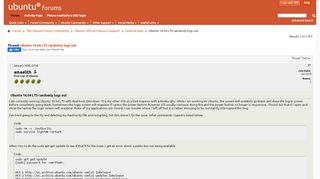 
                            9. Ubuntu 16.04 LTS randomly logs out - Ubuntu Forums