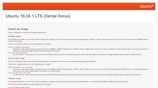 
                            1. Ubuntu 16.04.1 LTS (Xenial Xerus) - Old Ubuntu Releases