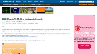 
                            13. Ubuntu 17.10: Kein Login nach Upgrade - Administrator