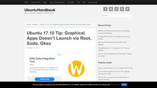 
                            9. Ubuntu 17.10 Tip: Graphical Apps Doesn't Launch via Root, Sudo, Gksu