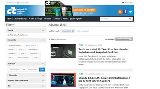 
                            4. Ubuntu 18.04 | c't Magazin - Heise