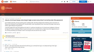 
                            9. Ubuntu 18.04 just keeps returning to login screen every time I ...