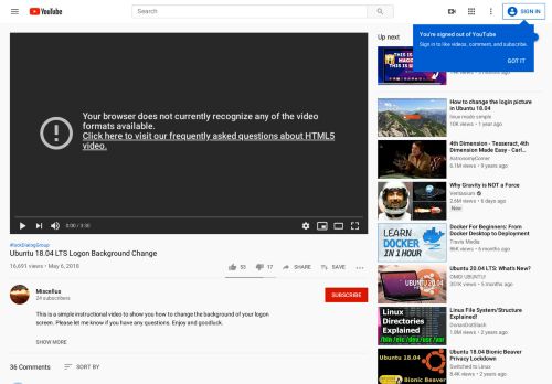 
                            9. Ubuntu 18.04 LTS Logon Background Change - YouTube