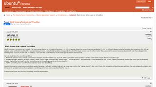 
                            10. [ubuntu] Blank Screen after Login on VirtualBox - Ubuntu Forums