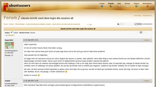 
                            1. ubuntu bricht nach dem login die session ab › Systemverwaltung ...