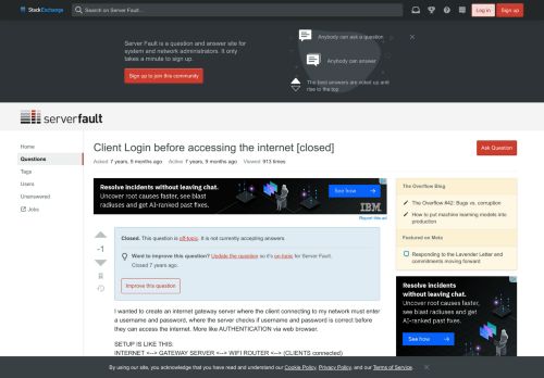 
                            13. ubuntu - Client Login before accessing the internet - Server Fault