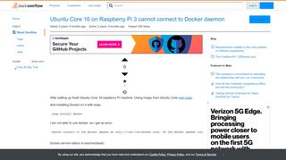 
                            8. Ubuntu Core 16 on Raspberry Pi 3 cannot connect to Docker daemon ...