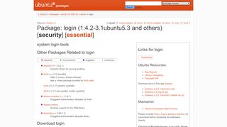 
                            3. Ubuntu – Details of package login in xenial