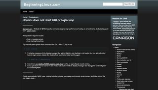
                            6. Ubuntu does not start GUI or login loop - BeginningLinux.com