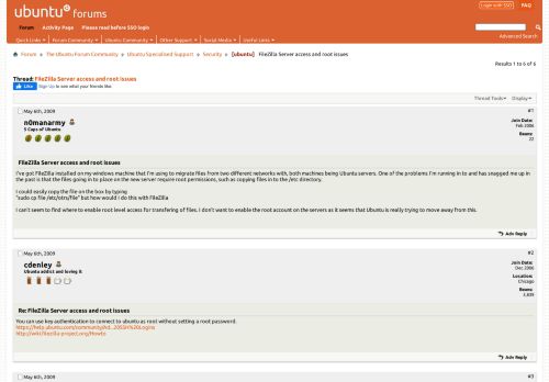 
                            9. [ubuntu] FileZilla Server access and root issues - Ubuntu Forums