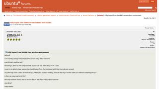 
                            11. [ubuntu] Fully logout from SAMBA from windows environment - Ubuntu ...