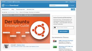 
                            8. Ubuntu für Einsteiger: Download und Installation | heise Download