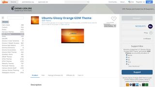
                            3. Ubuntu Glossy Orange GDM Theme - www.gnome-look.org