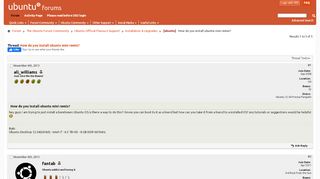 
                            6. [ubuntu] How do you install ubuntu mini remix? - Ubuntu Forums