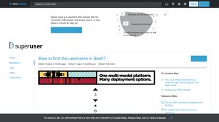 
                            2. ubuntu - How to find the username in Bash? - Super User