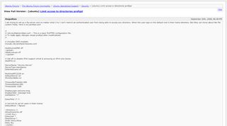 
                            9. [ubuntu] Limit access to directories proftpd [Archive] - Ubuntu Forums