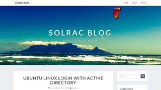 
                            8. Ubuntu Linux login with Active Directory - SOLRAC Blog