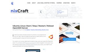 
                            4. Ubuntu Linux: Start / Stop / Restart / Reload OpenSSH Server - nixCraft