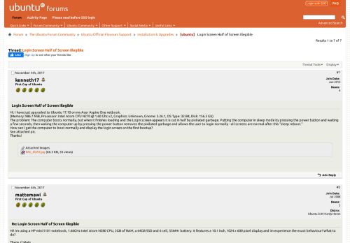 
                            12. [ubuntu] Login Screen Half of Screen Illegible - Ubuntu Forums