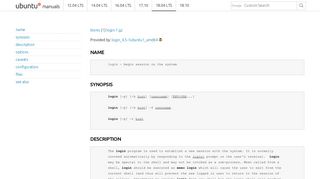 
                            12. Ubuntu Manpage: login - begin session on the system