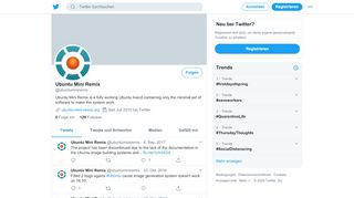
                            11. Ubuntu Mini Remix (@ubuntuminiremix) | Twitter