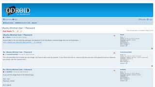 
                            2. Ubuntu Minimal User / Password - ODROID