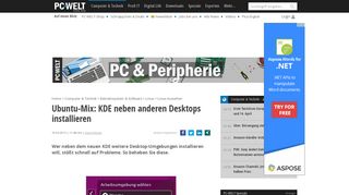 
                            10. Ubuntu-Mix: KDE neben anderen Desktops installieren - PC-WELT