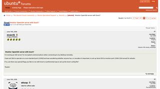 
                            3. [ubuntu] Monitor OpenSSH server with Snort? - Ubuntu Forums