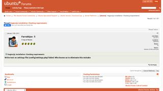 
                            12. [ubuntu] NagiosQL Installation: Checking requirements - Ubuntu Forums