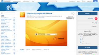 
                            5. Ubuntu-Orange GDM Theme - store.kde.org
