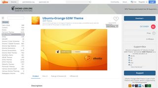
                            2. Ubuntu-Orange GDM Theme - www.gnome-look.org