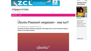 
                            6. Ubuntu-Passwort vergessen - was tun? - Heise