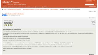 
                            11. [ubuntu] Postfix, Dovecot POP mail collection - Ubuntu Forums