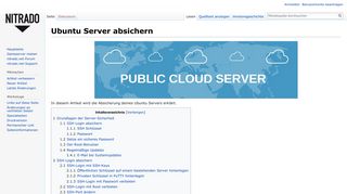 
                            10. Ubuntu Server absichern – Nitradopedia