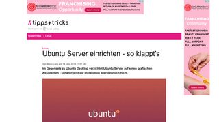 
                            9. Ubuntu Server einrichten - so klappt's - Heise