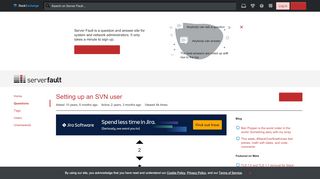 
                            8. ubuntu - Setting up an SVN user - Server Fault