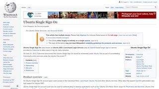 
                            10. Ubuntu Single Sign On - Wikipedia