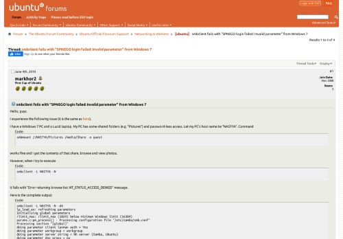 
                            2. [ubuntu] smbclient fails with 