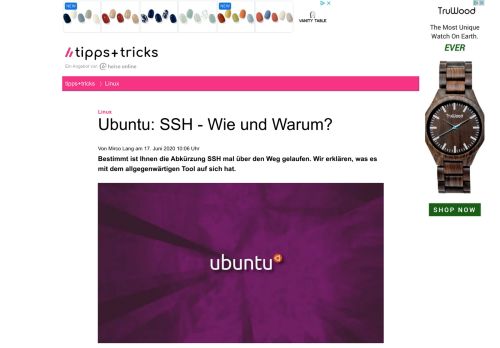 
                            2. Ubuntu: SSH - Wie und Warum? - Heise