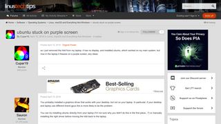 
                            11. ubuntu stuck on purple screen - Linux, macOS and Everything Not ...