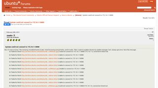 
                            6. [ubuntu] System could not connect to 172.16.1.1:8080 - Ubuntu Forums