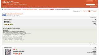 
                            2. [ubuntu] Too Many Desktop Environments? - Ubuntu Forums