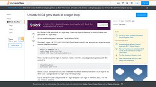 
                            11. ubuntu - Ubuntu14.04 gets stuck in a login loop - Stack Overflow