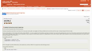 
                            2. [ubuntu] Updated 16.04 and now stuck in login loop. - Ubuntu Forums