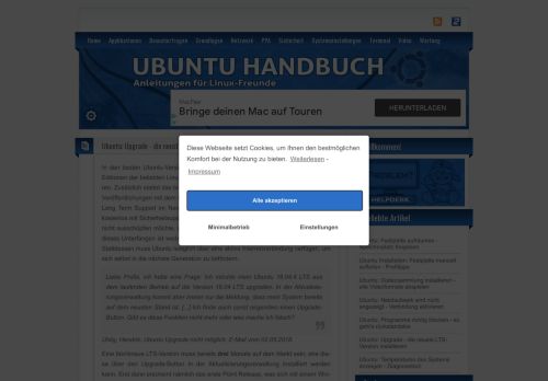
                            2. Ubuntu: Upgrade - die neuste LTS-Version installieren