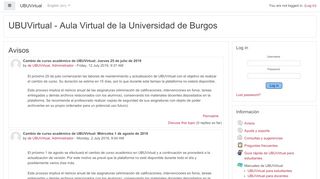 
                            2. UBUVirtual - Aula Virtual de la Universidad de Burgos